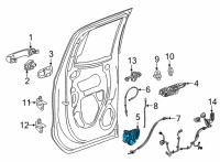 OEM 2020 Buick Regal Sportback Latch Diagram - 13533610