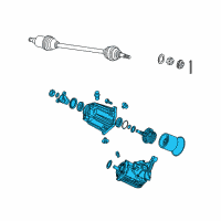 OEM 2004 Chrysler Pacifica Differential-Rear Axle Diagram - 4641969AH