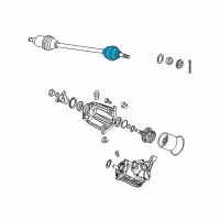 OEM 2008 Chrysler Pacifica Boot Kit-Half Shaft Diagram - 68003627AA