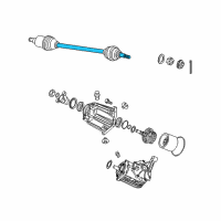 OEM 2008 Chrysler Pacifica Axle Half Shaft Diagram - 5110027AD