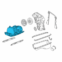 OEM 1998 Dodge Ram 3500 Intake Manifold Diagram - 4897489AA