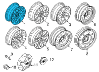 OEM Ford Maverick WHEEL ASY Diagram - NZ6Z-1007-F