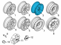 OEM 2022 Ford Maverick WHEEL ASY Diagram - NZ6Z-1007-D