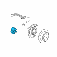 OEM 1999 Mercury Mountaineer Caliper Diagram - F57Z-2552-AD