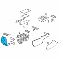 OEM 2022 Honda Passport Garnish, RR. Console *NH900L* (DEEP BLACK) Diagram - 83416-TG7-A01ZB