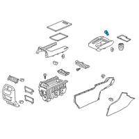 OEM 2022 Honda Passport LIGHT ASSY., CUP HOLDER Diagram - 34760-TZ3-A01