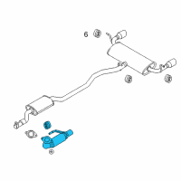 OEM Ford Edge Front Pipe Diagram - CT4Z-5G274-A