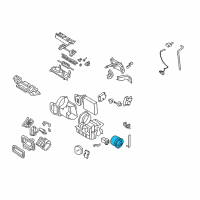 OEM 2014 Nissan Rogue Select Motor Assembly - Blower W/CASE Diagram - 27225-JM01B