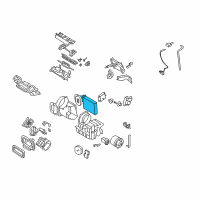 OEM 2009 Nissan Rogue EVAPOLATOR Assembly-Front Diagram - 27280-JM00B