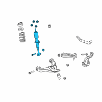 OEM 2009 Ford Explorer Sport Trac Strut Diagram - 7A2Z-18124-EB