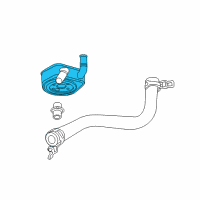 OEM 2006 Chrysler Pacifica Gasket-Engine Oil Cooler Diagram - 5093807AA