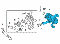 OEM 2021 BMW 840i Gran Coupe HEAT MANAGEMENT MODULE Diagram - 11-53-8-843-406