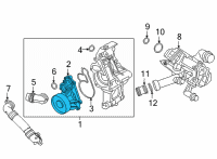 OEM 2022 BMW X7 WATER PUMP Diagram - 11-51-5-A44-4F4