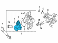 OEM BMW X3 WATER PUMP Diagram - 11-51-5-A44-4F4