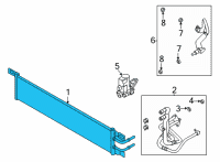 OEM Ford Maverick OIL COOLER ASY Diagram - LX6Z-7A095-A