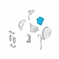 OEM 1997 Cadillac Seville Caliper Diagram - 18046196