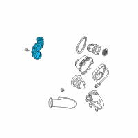 OEM 2001 Ford Mustang Air Tube Diagram - 1R3Z-9B659-AA