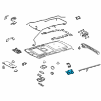 OEM 2011 Toyota Sienna Interior Lamp Diagram - 81090-08020-B0