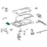 OEM 2014 Toyota Sienna Dome Lamp Assembly Diagram - 81240-08020-E0