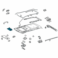 OEM 2013 Toyota Sienna Dome Lamp Assembly Diagram - 81240-08020-E0