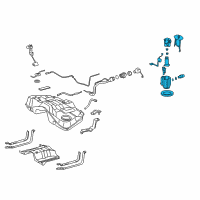 OEM 2009 Lexus IS350 Tube Assy, Fuel Suction W/Pump & Gage Diagram - 77020-53084