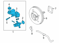 OEM Nissan Rogue Cylinder Assy-Brake Master Diagram - 46010-6RR0A