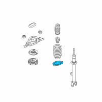 OEM 2014 Hyundai Genesis Pad-Front Spring, Lower Diagram - 54633-3M000--DS