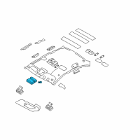 OEM 2007 Hyundai Azera Overhead Console Lamp Assembly Diagram - 92820-3L100-J9