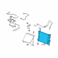 OEM 2009 Saturn Sky Radiator Diagram - 19130434