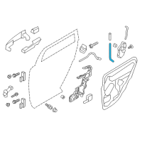 OEM 2011 Ford Edge Remote Rod Diagram - 7T4Z-7826460-A