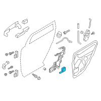OEM 2014 Lincoln MKX Handle, Inside Diagram - 7T4Z-7822601-BA