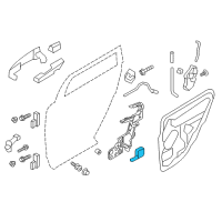 OEM 2010 Lincoln MKX Handle, Inside Diagram - 7T4Z-7822601-BA