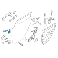 OEM 2012 Lincoln MKX Upper Hinge Diagram - AT4Z-7826800-A