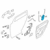 OEM 2011 Ford Edge Latch Diagram - 8T4Z-7826412-C
