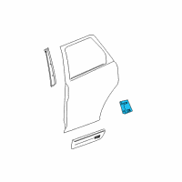 OEM 2004 Saturn Vue Lower Molding Diagram - 22699216