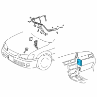 OEM 1997 Lexus ES300 Reman Engine Control Computer Diagram - 89661-33791-84