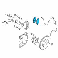 OEM 2015 Nissan Rogue Front Brake Pad Disc Kit Diagram - D1060-4GA0J