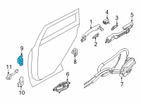 OEM Nissan Sentra Hinge-FRT Dr RH Diagram - 80401-9AE0A