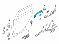 OEM 2020 Nissan Sentra Grip-Outside Handle, Rh Diagram - 82640-6LE4C