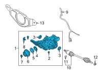 OEM 2021 Ford Bronco Sport Differential Diagram - K2GZ-4000-AG