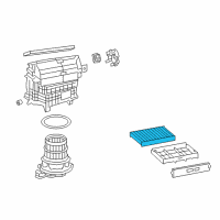 OEM 2021 Lexus LC500 Clean Air Filter Diagram - 87139-11010