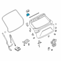 OEM 2019 Infiniti QX50 Hinge Assy-Back Door, RH Diagram - 90400-5NA0A