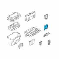 OEM 2018 BMW 328d xDrive Fuse Maxi, Red Diagram - 61-13-8-367-154