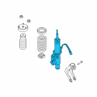OEM 2019 BMW X6 Front Left Spring Strut Diagram - 31-31-7-856-489