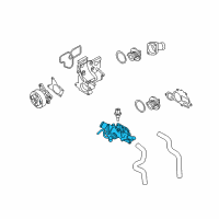 OEM 2009 Nissan Versa Coolant Water Outlet Diagram - 11060-ET00D