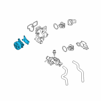 OEM 2009 Nissan Sentra Pump Assembly Water Diagram - B1010-3LM0A