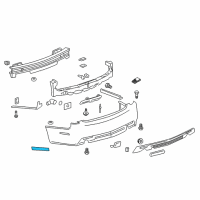 OEM 2009 Cadillac CTS Reflector Diagram - 25883454