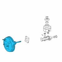 OEM 2004 Toyota MR2 Spyder Booster Assembly Diagram - 44610-17351