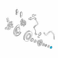 OEM 2002 Nissan Frontier Cap-Drive Flange, Front Diagram - 40234-79G6C