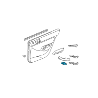 OEM 2001 Honda Civic Sub-Switch Assembly, Driver Side Power Window (Medium Taupe) Diagram - 35765-S5A-003ZB